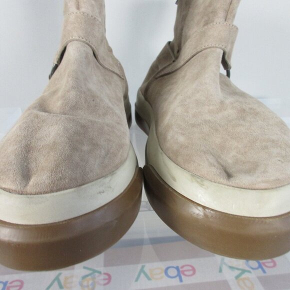 Free People Women Boots 9.5 Taupe Suede Leather Bodhi Harness Ankle Booties 1240 - Picture 4 of 11